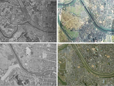 地歴調査：空中写真「土地の変遷」