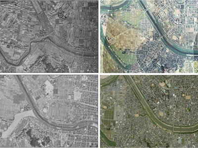 地歴調査:空中写真「土地の変遷」